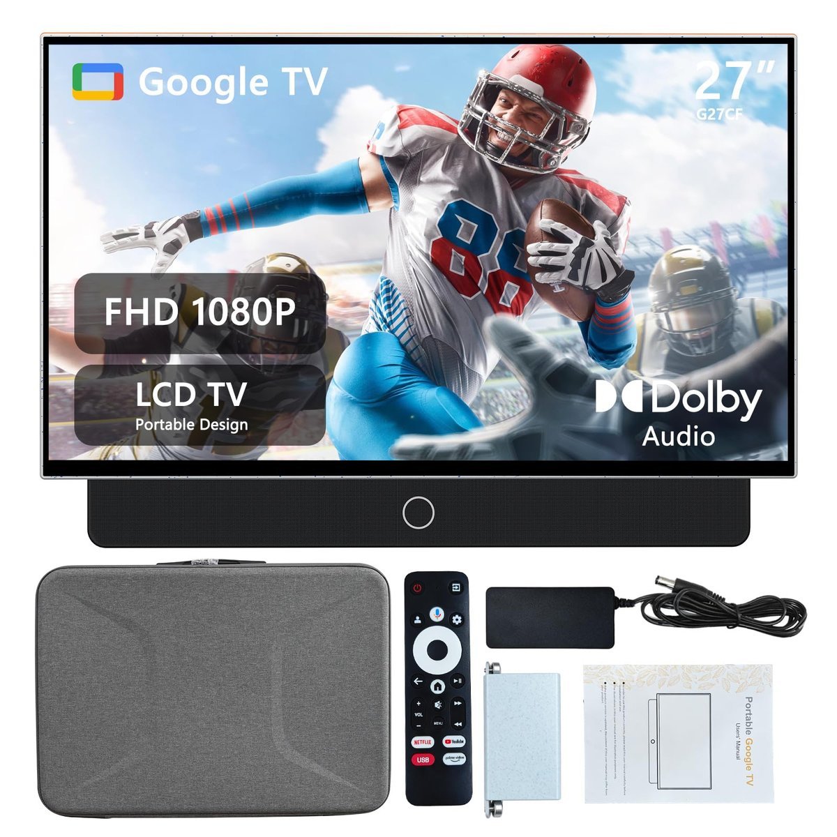 27-Inch Portable Smart TV With Battery $50 Off on Amazon