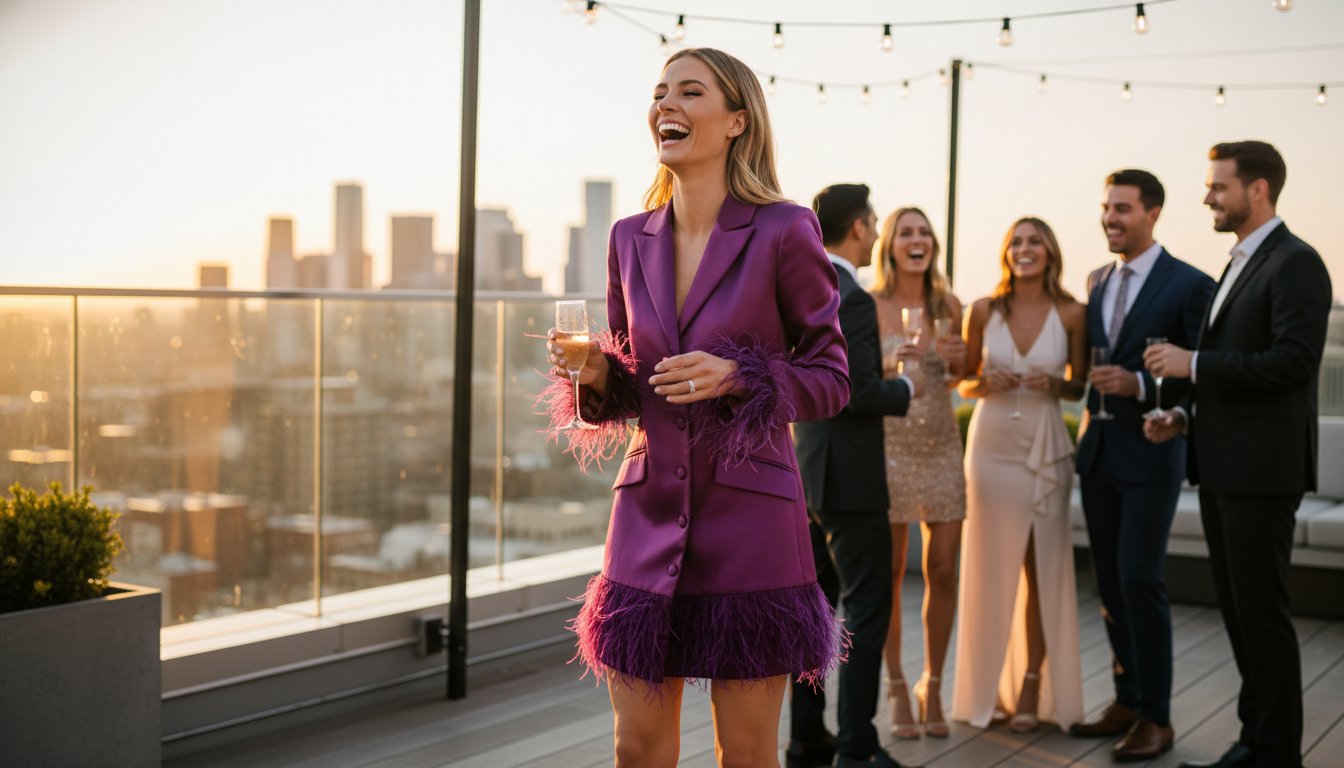 CeCe Feather-Trim Blazer Dress 82% Off at Macy's ($34) CeCe Feather-Trim Blazer Dress 82% Off at Macy's ($34)