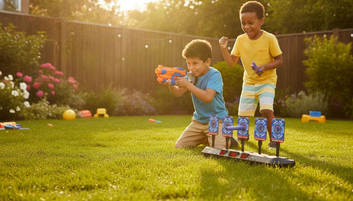 This $26 Nerf Target Set Auto-Resets and Scores Itself