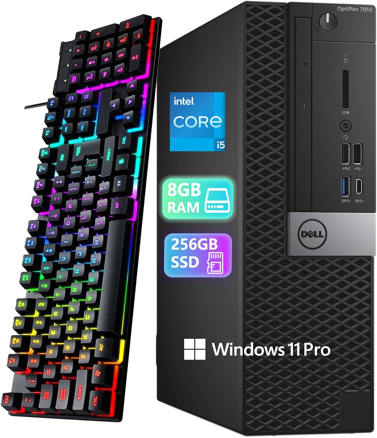 デスクトップパソコン DELL 新品SSD500GB Windows11 Pro Renewed Dell Desktop With Windows 11 Pro Under $155