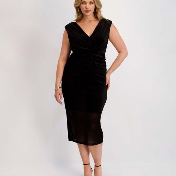 $28 Plus-Size Velvet Midi Dress (Was $148) at Macy's