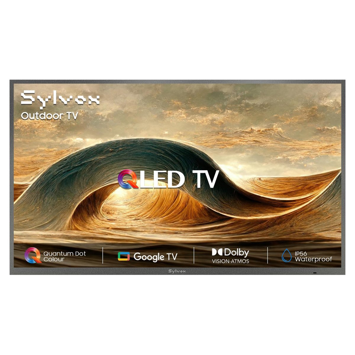 SYLVOX 55-Inch Outdoor QLED TV for Covered Patios