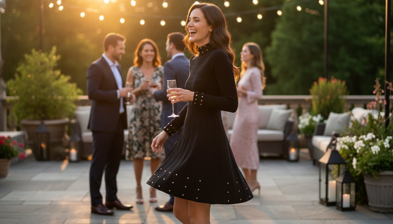 Vince Camuto Embellished Dress 81% Off at Macy'sNow $26