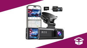 Keep An Extra Eye On the Road With This 4K Front and Rear Dash Cam, Down 13%