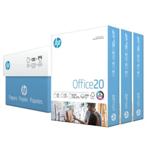 HP Printer Paper | 8.5 x 11 Paper | Office 20 lb | 3 Ream Case, Now 16% Off