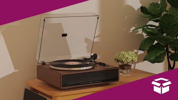 Actually Listen to Those Vinyls You've Been Collecting With a High-Fidelity Record Player for $30 off